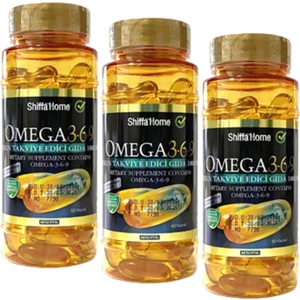Shiffa Home Omega 3-6-9 Balık Yağı Trigliserit Form 1000MG 60 Softgel x 3 Adet