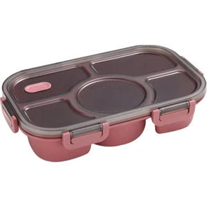 Mikrodalga Bölünmüş Tabak Öğle Yemeği Kutusu Bento Case Ayrı Yemek Yemek Tepsisi (Yurt Dışından)