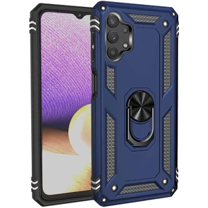 Samsung Galaxy A23 Kılıf Vega Sert Silikon Tank Standlı Yüzüklü Mıknatıslı Lacivert