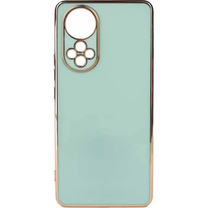 Huawei Nova 9 Kılıf Bark Parlak Silikon Renkli Kenarları Rose Yeşil