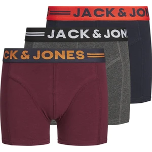 Jack & Jones 3'lü Düz Renk Boxer Paketi-12149294