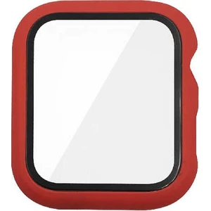 Case 4U Apple Watch 7 45mm Sert PC Ekran Koruyucu Gard 07 Kırmızı