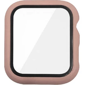 Case 4U Apple Watch Seri 40mm Sert PC Ekran Koruyucu Gard 07 Pembe