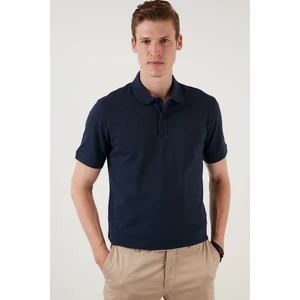 Pamuklu Regular Fit Düğme ve Fermuarlı Polo T Shirt Erkek Polo EX601