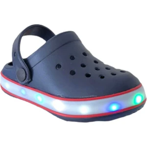 E196 P.017 Lacivert/kırmızı Işıklı Çocuk Terlik Sandalet