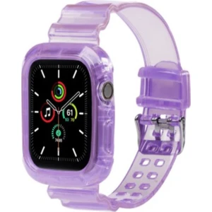 Bushco Store Apple Watch Mor Şeffaf Kordon 38-40-41 mm