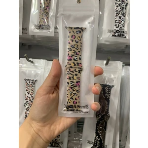 Bushco Store Apple Watch Silikon Desenli Kordon 38-40-41 mm white