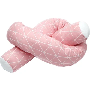 Bebek Yumuşak Pamuk Yatak Tampon Yeni Doğan Beşik Yatak Yılan Yastık Pembe (Yurt Dışından)
