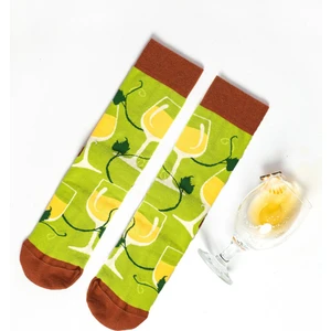 Unlimited Legwear Kadeh Desenli Yeşil Unisex Soket Çorap 37-41