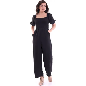 Kısa Kollu Tulum Siyah MDNSS60