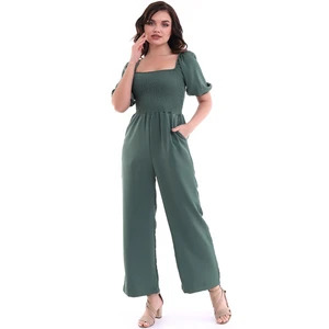 Kısa Kollu Tulum Yeşil MDNSS60