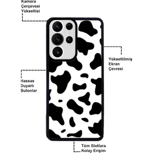 Samsung Galaxy S22 Kapak Kamera Korumalı Şapka Desenli Ultra Ince Silikon Kılıf