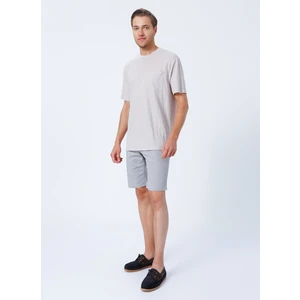 Normal Bel Basic Gri Erkek Bermuda Şort FRIDA
