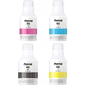 Canon Gı-46 Photoink 1 Set 4 Renk Pigment Mürekkep Gx6040 Gx7040