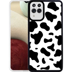 Kzy Samsung Galaxy M12 Kapak Kamera Korumalı Inek Desenli Ultra Ince Silikon Kılıf