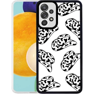 Kzy Samsung Galaxy A52S Kapak Kamera Korumalı Şapka Desenli Ultra Ince Silikon Kılıf