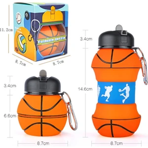 Sızıntılı Silikon Katlanır Bardağı, Şekil: Golf 550ML(Yurt Dışından)