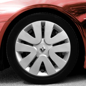 Renault Megane 2 15 Inç Jant Kapağı Amblemli Gri 4'lü Set 106