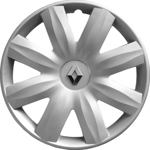 Renault Symbol 14 Inç Uyumlu Jant Kapağı Amblemli Gri 4'lü Takım 116