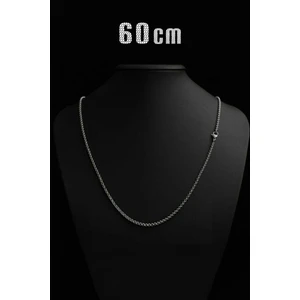 The Collection Forse Unisex Ince Çelik Zincir Kolye 60 cm