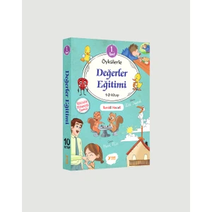 Değerler Eğitimi (Renkli Heceli) 1.sınıf 10 Kitap - Ülkü Duysak (Ciltli)