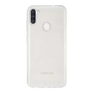 Case World Samsung Galaxy A11 ile Uyumlu Kapak 1mm Şeffaf Silikon ile Uyumlu Kılıf