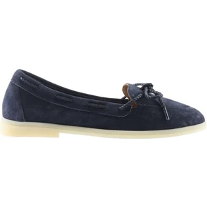 Bueno Shoes Lacivert Süet Kadın Düz Babet