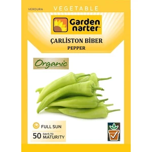 Garden Narter Çarliston Biber Tohumu Doğal Organik Tohum Pakette 20 Tohum +  Sebze Tohumu