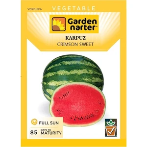 Garden Narter Crimson Sweet Karpuz Tohumu Doğal Organik Tohum Pakette  20 Tohum