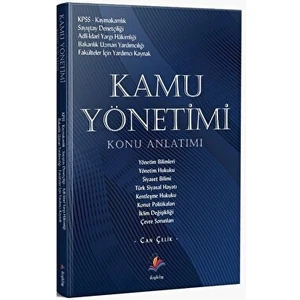 2022 Kamu Yönetimi Konu Anlatımı - Can Çelik