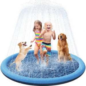 Pvc Sprinkler Splash Mat Çocuklar Için Açık Çim Suyu Eğlence, Çap: 100CM