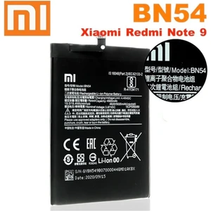 MI Xiaomi Redmi Note 9 Batarya Pil BN54