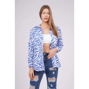 Saks Zebra Desenli Gömlek