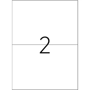 Ataşehir Barkod Etiket 5 Tabaka A4 Laser Etiket Beyaz 148,5 x 210 (Lazer Etiket)