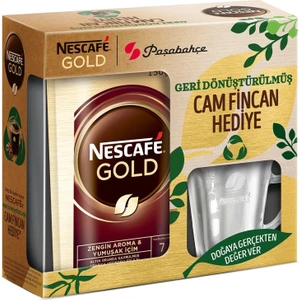 Gold 150GRPAŞABAHÇECAM Fincan Hediyeli