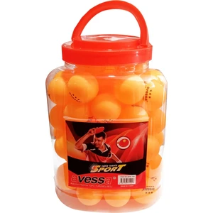 3 Star Turuncu Masa Teniz Pinpon Topu Kavanozda 60'lı