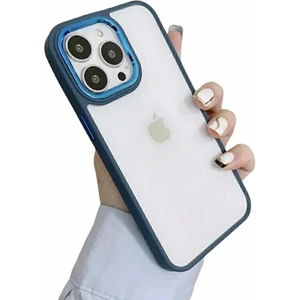 Iphone 13 Pro (6.1) Uyumlu Lüks Silikon Çerceve Şeffaf Kılıf