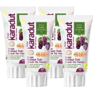 Eyüp Sabri Tuncer Doğal Karadut Özlü 2 - 6 Yaş Diş Macunu 60  ml x 4