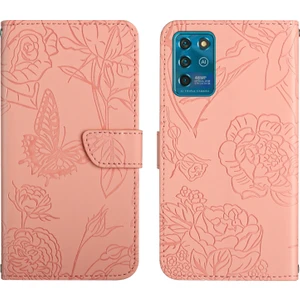 Zte Blade V30 Vita Pink Için Şakayık Deri Kılıf (Yurt Dışından)
