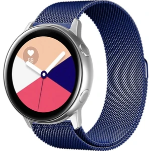 M.TK Moveteck Samsung Galaxy Watch 4 Kordon 40-42-44-46 mm Metal Hasır Kordon Manyetik (20MM) Metal Hasır Solo Örgü