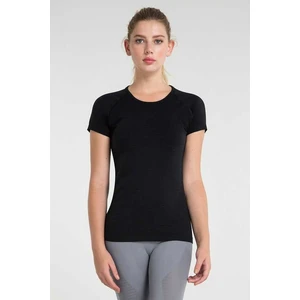 Pasto Bisiklet Yaka Ultra Hafif T-Shirt Siyah