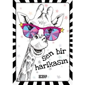Havalı Unicorn Defter - Çılgın Defterler
