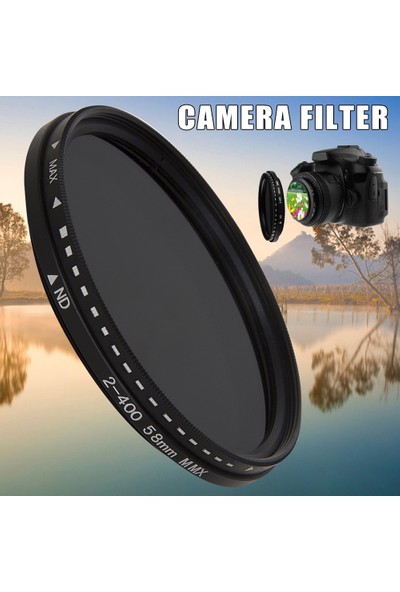 Kewendashiye Fader Değişken ND Filtresi Ayarlanabilir Nd2 - ND400 Kamera Lensi İçin Nötr Yoğunluk (Yurt Dışından)