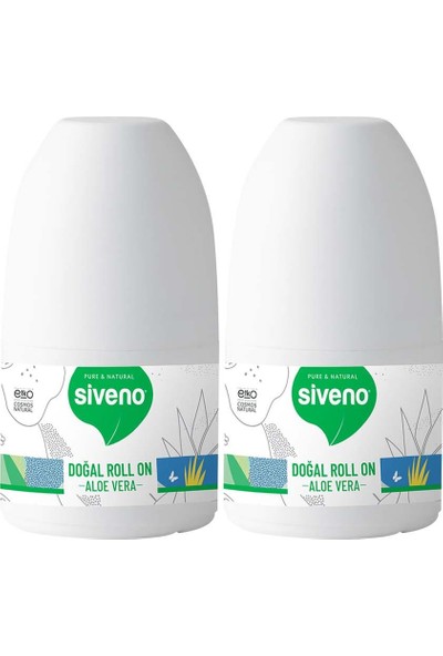 Siveno Doğal Roll-On Ferahlatıcı Aloe Vera 50 ml x 2
