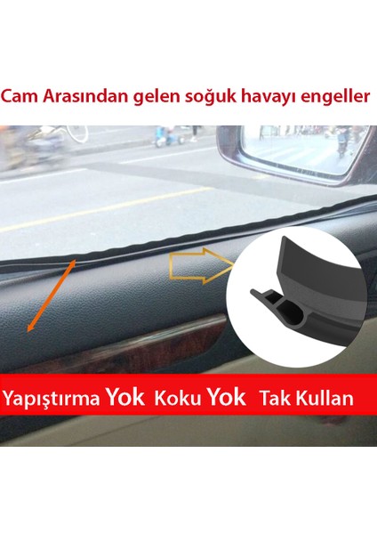 Oto Cam Arası Ses Soğuk Engelleyici Fitil 4 Metre Fiat Linea / Agea / Fiorino / Dolbo / Panda Için Uyumludur.