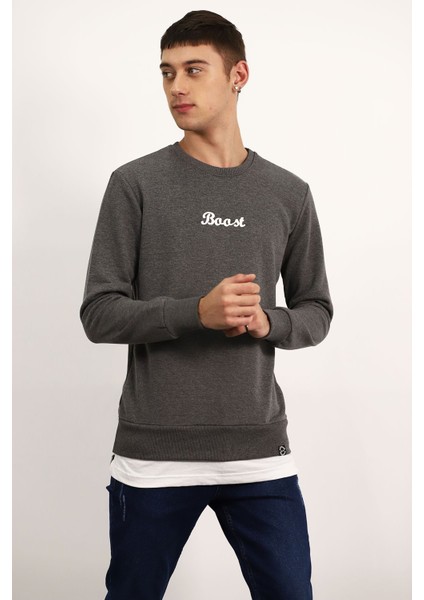Bisiklet Yaka Sweat