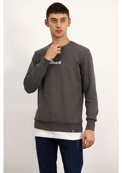 Bisiklet Yaka Sweat