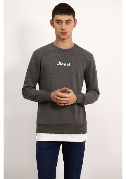 Bisiklet Yaka Sweat