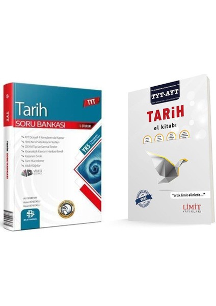 TYT Tarih Soru Bankası ve Limit TYT AYT Tarih El Kitabı Seti