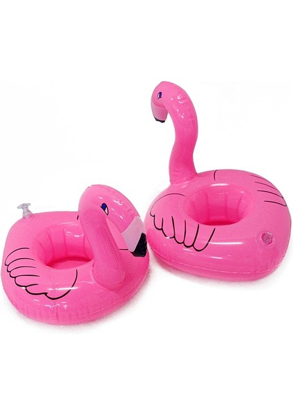 Son Trend Flamingo Şişme Deniz Havuz Bardak Tutucu Float Bar 18-22CM